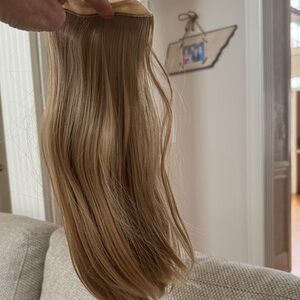 Elegant Golden Blonde Hair Extension, 16” Pony